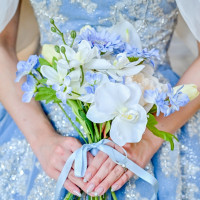 お色直し後のドレスとブーケ