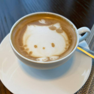 かわいいキティちゃん模様のコーヒー