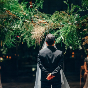 森の中にいるかのような雰囲気の会場装飾|726554さんのエースホテル京都 （Ace Hotel Kyoto）の写真(2300307)
