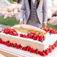 お魚のウェディングケーキ