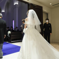 チャペルへ新婦入場