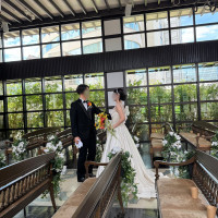 挙式会場（側面）
太陽光が入ってくるので、写真が映える