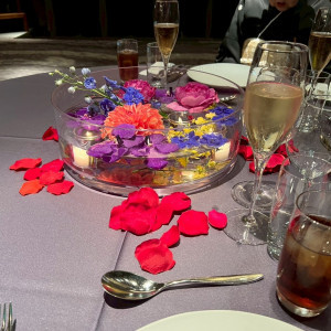 テーブル装花|727032さんのストリングスホテル東京インターコンチネンタルの写真(2547168)