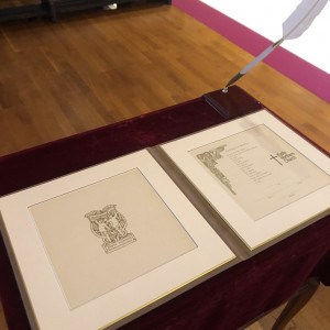 結婚証明書の署名のイメージです。|727216さんの京都ノーザンチャーチ北山教会の写真(2430870)