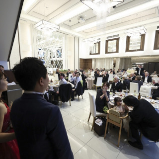 披露宴会場退出時