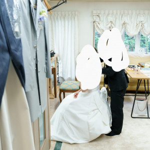 新郎新婦控室|727385さんのプリティチャペル大宮（エグリーズ　ドゥ　葉山庵）の写真(2328019)