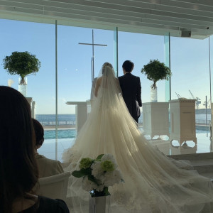背景が海できれいです。|727673さんのラ・スイート神戸オーシャンズガーデンの写真(2306777)