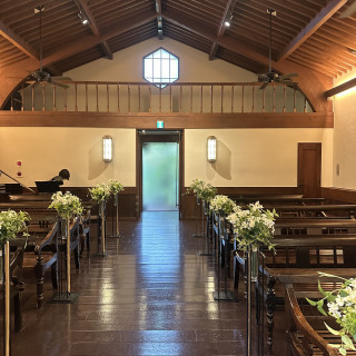 バージンロードは気持ち短め