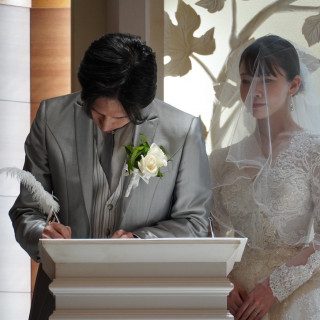 結婚証明書署名