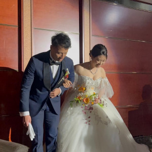 披露宴入場|728497さんのデュクラス大阪/FIVESTAR WEDDINGの写真(2313215)