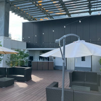 ガーデンは日光を上手く遮っていて8月でも暑さを感じない