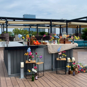 テラスの装飾も手抜きなしでオシャレでした|728517さんのTHE LANDMARK SQUARE OSAKA(ザ ランドマークスクエア オオサカ)の写真(2504489)