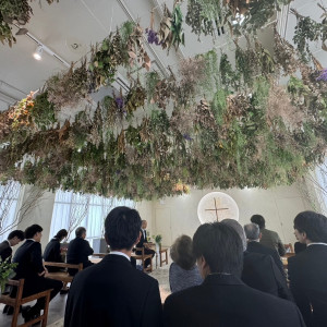 挙式天井フラワー|728604さんのベルクラシック空港/ル・リアン(le lien)の写真(2313671)