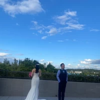 披露宴会場のテラス