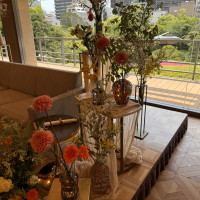 披露宴会場のお花のコーディネート