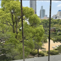 チャペルから見える相楽園