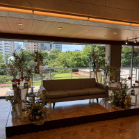 披露宴会場の中からの眺め