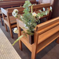 チャペルにある装花