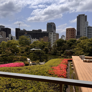 テラスから見える相楽園|728650さんのＴＨＥ ＳＯＲＡＫＵＥＮ （相楽園）の写真(2458596)