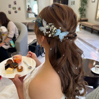 新婦のヘアチェンジ