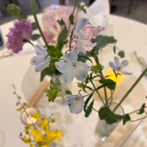 テーブル装花|728872さんのOCEAN&RESORT MARIZON(オーシャン&リゾート マリゾン)の写真(2593600)