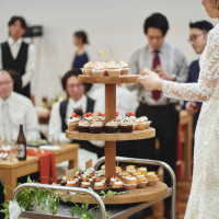 カップケーキタワーを用意してもらいました