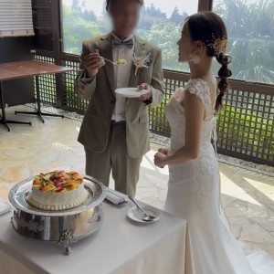 ケーキ|729056さんのシギラミラージュ ベイサイドチャペル(ワタベウェディング)の写真(2317319)