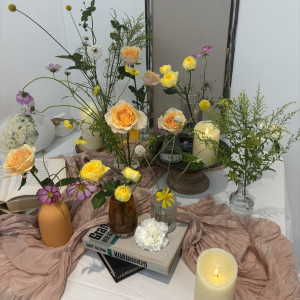 受付スペースのお花|729284さんのアルマリアン 福岡（ALMALIEN FUKUOKA）の写真(2541244)