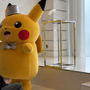 挙式中はピカチュウはここにいました！|729284さんのアルマリアン 福岡（ALMALIEN FUKUOKA）の写真(2541232)