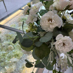 チャペル内のお花|729284さんのアルマリアン 福岡（ALMALIEN FUKUOKA）の写真(2541233)