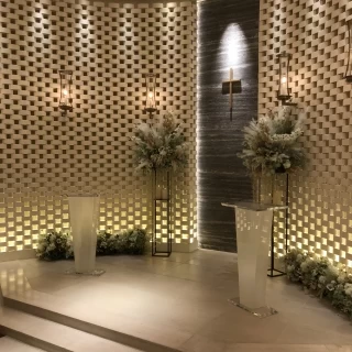 ウェディングの下見の時の写真。当日はもっと明るい雰囲気でした