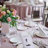 会場コーディネート
席札は手作り