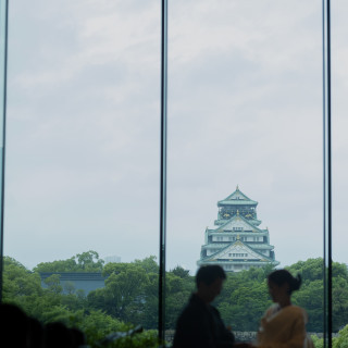 大阪城が一望