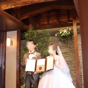 刻の式というオリジナルの様式。結婚証明書をお披露目。|729693さんのHATSUNEYA GARDEN ～since1868 Kawagoe～（ハツネヤ ガーデン）の写真(2321557)