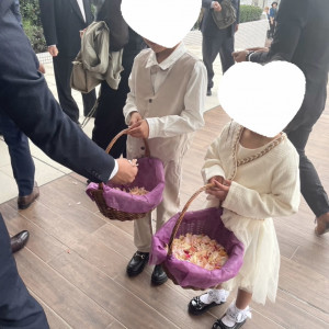 フラワーシャワーを渡すキッズたちが可愛かったです。|729805さんの神戸メリケンパークオリエンタルホテルの写真(2322461)