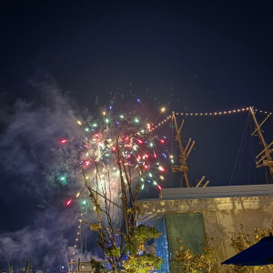 披露宴終わりに運良く花火が上がりました|729903さんのラ・スイート神戸オーシャンズガーデンの写真(2323701)