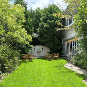 挙式もできるガーデン|729934さんのアールベルアンジェ チャぺル嵯峨野の写真(2513687)