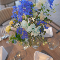 海と合わせて青色のお花