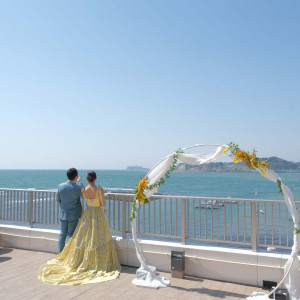 水平線まで見える|730273さんのTHE HARBOR TERRACE（ザ ハーバー テラス）の写真(2434430)