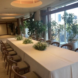 緑豊かな披露宴会場