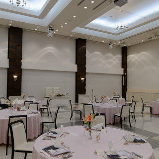 こちらの会場はピンクが似合います。