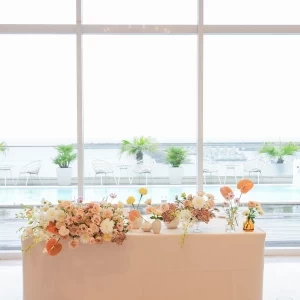 海をバックにとっても素敵にコーディネートしてくださいました|730743さんの茅ヶ崎迎賓館/テイクアンドギヴ・ニーズウェディングの写真(2328263)