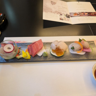 試食で出していただいたお刺身です。