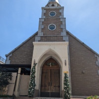 チャペル入り口のお庭から撮った写真です。