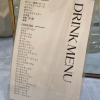 ドリンクメニュー