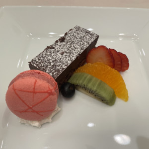 チョコレートケーキがおいしかった|731082さんのロックハート城ウエディングの写真(2361391)