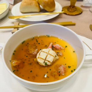 料理の写真です。2食目のスープです。