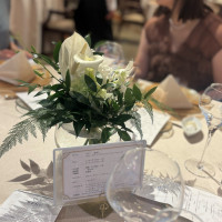 ゲストテーブルの装花