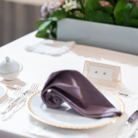 新婦側のテーブルコーディネート