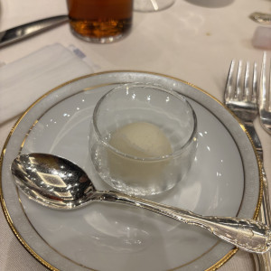 お口直しのシャーベット
季節によって味の変化可能。|731147さんの東京會舘の写真(2539628)